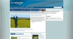 Desktop Screenshot of golfinstruction.com